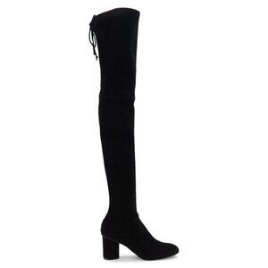 Stuart Weitzman Margotland black stretch suede boots (9)